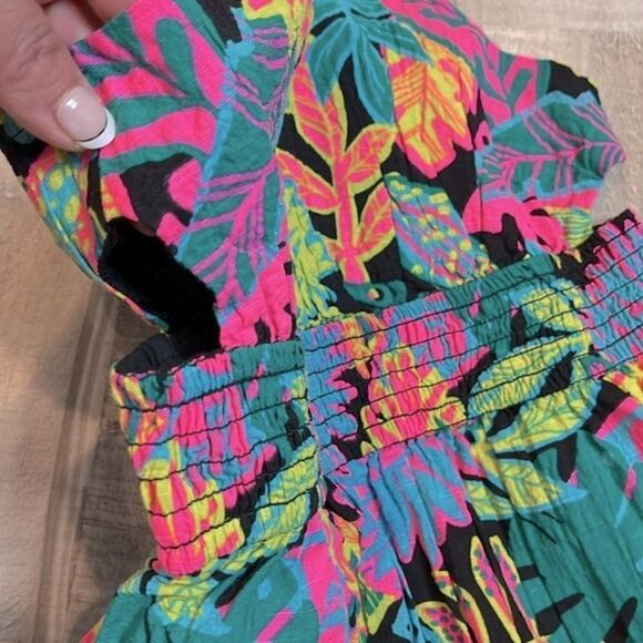 Cat & Jack Girls’ Adaptive Tropical Floral Summer Dress sz medium - Picture 4 of 9
